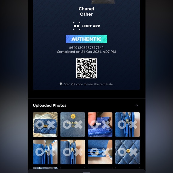 Chanel Blue Quilted Wallet - Picture 13 of 13